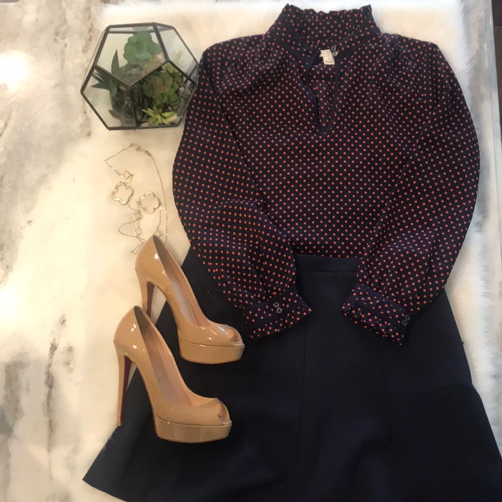 J crew long sleeve blouse